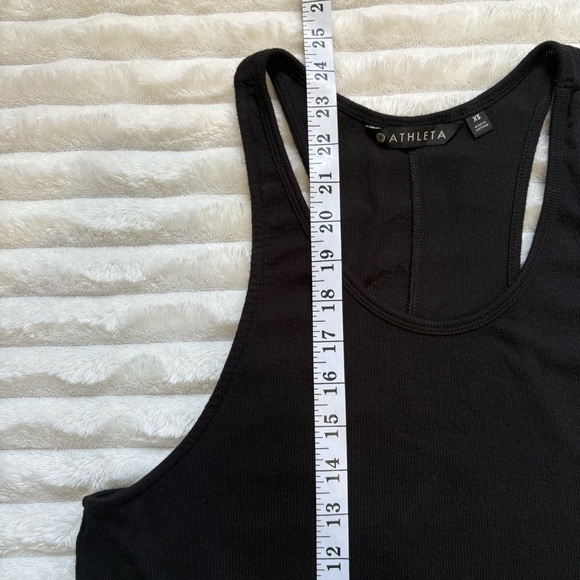 Athleta Racerback Ribbed Cut Out Tank Top Black Womens XS - Picture 7 of 7